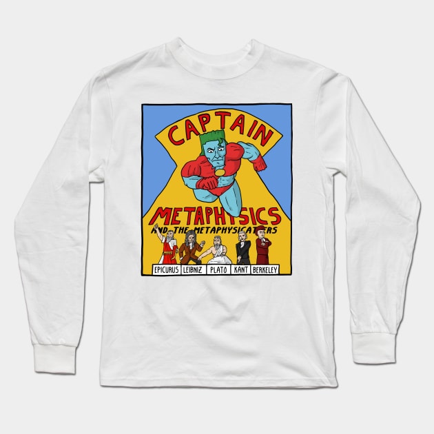 Captain Metaphysics Long Sleeve T-Shirt by ExistentialComics